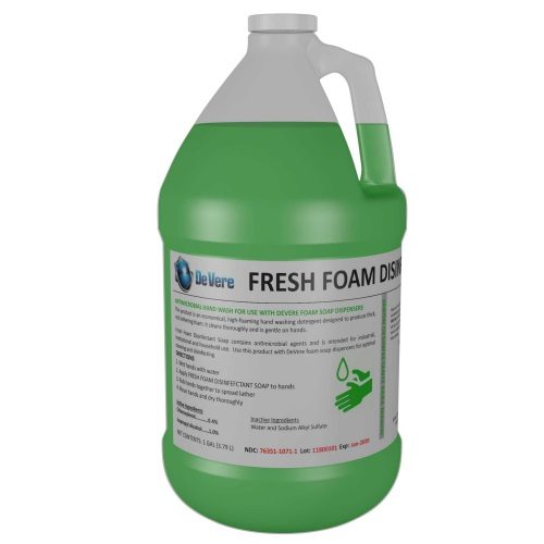 DeVere Fresh Foam Disinfectant Soap, 1 gallon jug